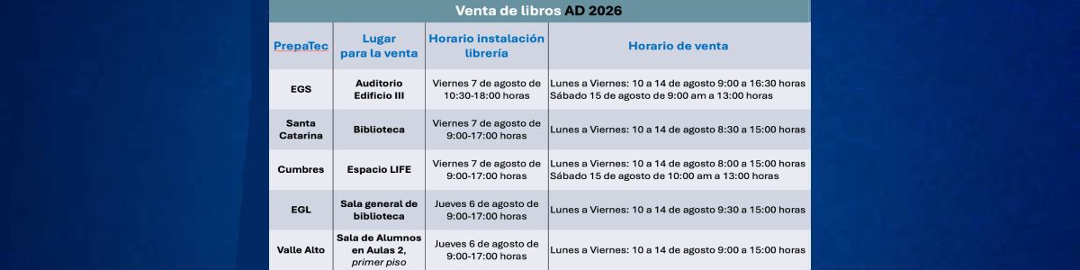 banner prepa tec AD2023 libreria cosmos